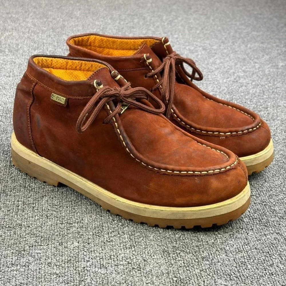 B-Boots Buffalino Boots‎ Brown Suede Leather Lace Up Chukka Boots Mens Size 11